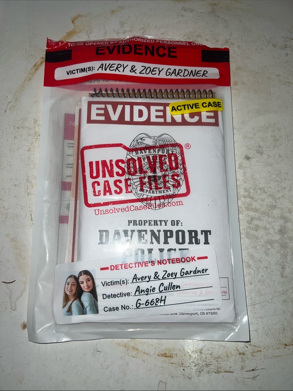 Unsolved case file (murder mystery game)